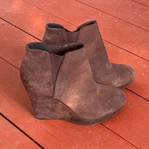 Jessica Simpson Suede Wedge Booties